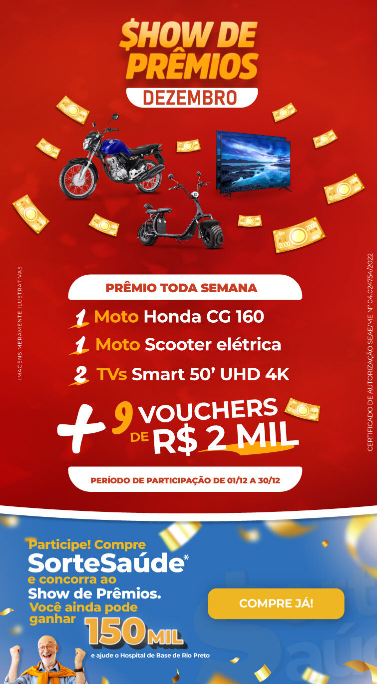 Show de Prêmios, premios toda semana